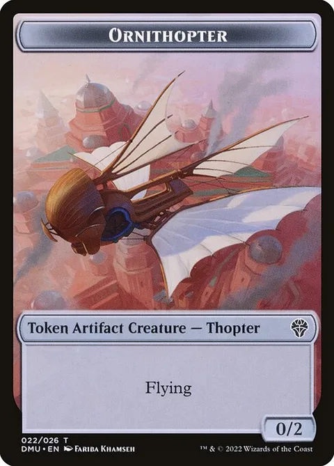 Ornithopter, card 22 from Dominaria United Tokens