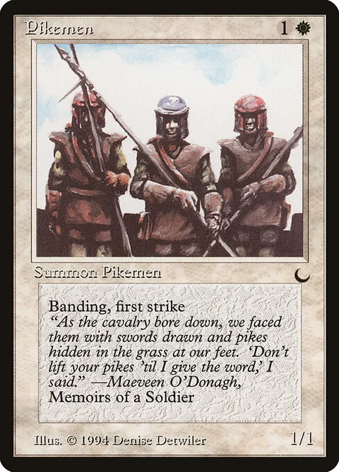 Pikemen, card 15 from The Dark