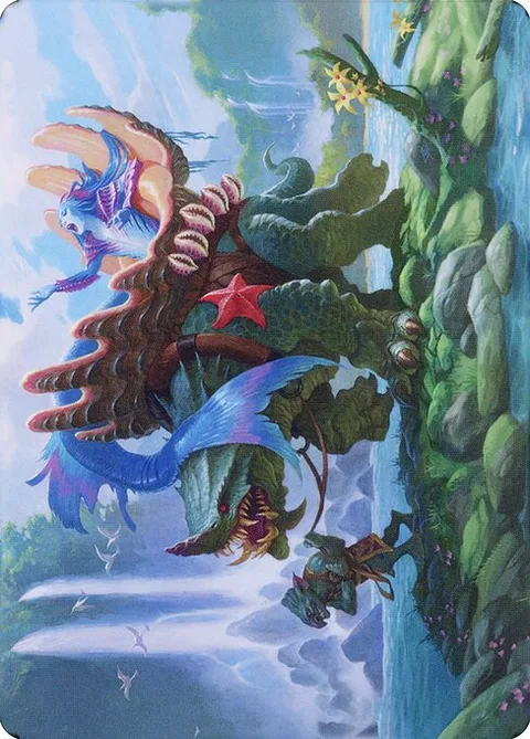 Vodalian Mindsinger // Vodalian Mindsinger, card 21 from Dominaria United Art Series