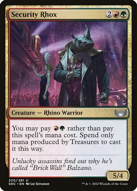 Security Rhox, card 220 from Streets of New Capenna