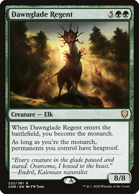 Dawnglade Regent, card 222 from Commander Legends