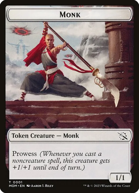 Monk, card 1 from March of the Machine Tokens