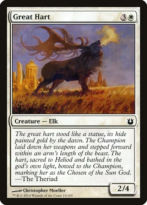 Great Hart, card 15 from Born of the Gods