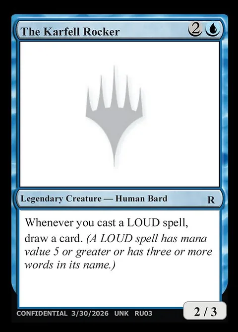 The Karfell Rocker, card RU03 from Unknown Event