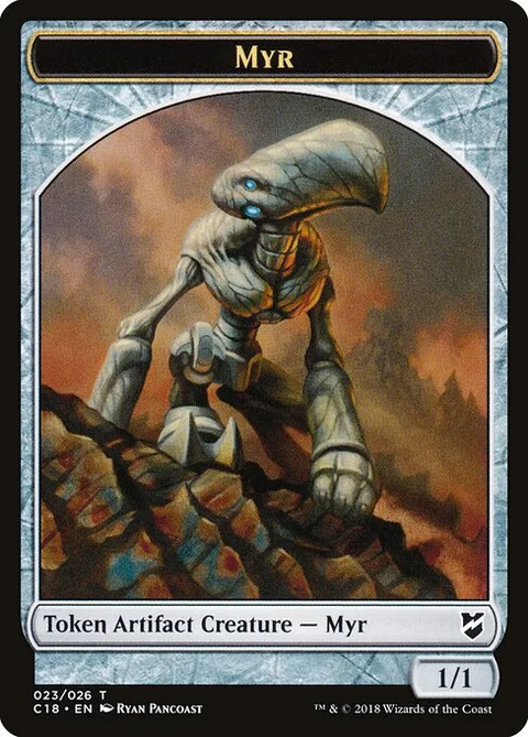 Myr, card 23 from Commander 2018 Tokens