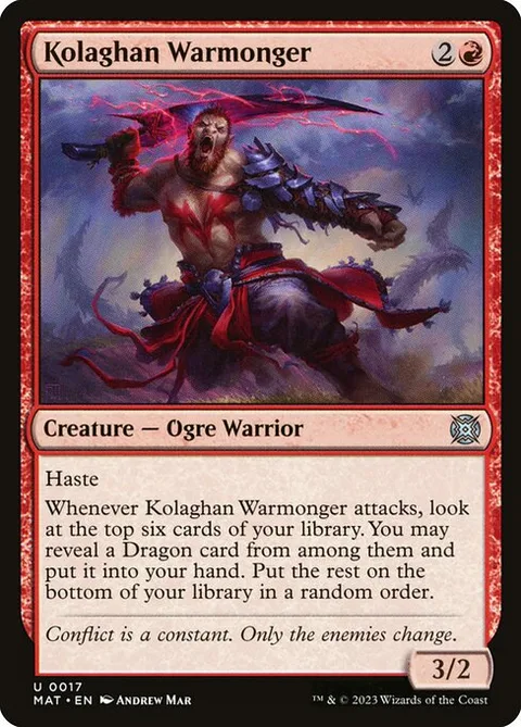 Kolaghan Warmonger, carte 17 de March of the Machine: The Aftermath