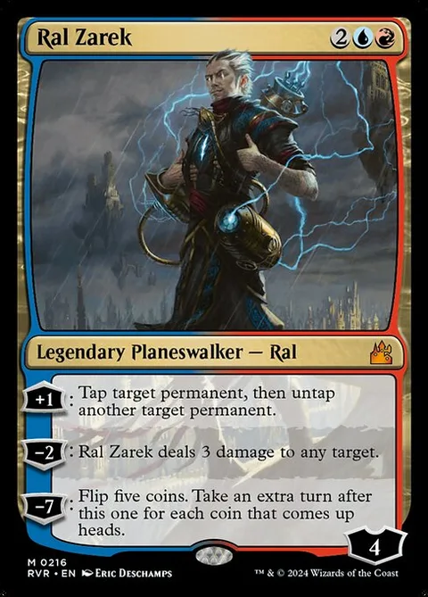 Ral Zarek, card 216 from Ravnica Remastered