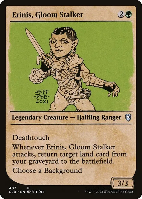 Erinis, Gloom Stalker, carte 407 de Commander Legends: Battle for Baldur's Gate