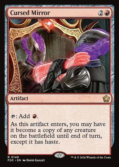 Cursed Mirror, card 149 from Foundations Commander