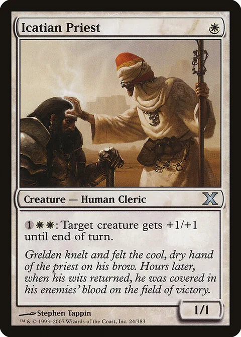 Icatian Priest, card 24 from Tenth Edition