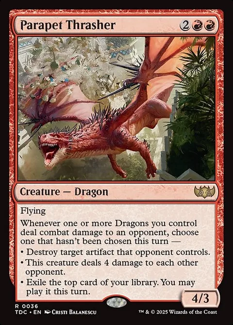 Parapet Thrasher, carte 36 de Tarkir: Dragonstorm Commander