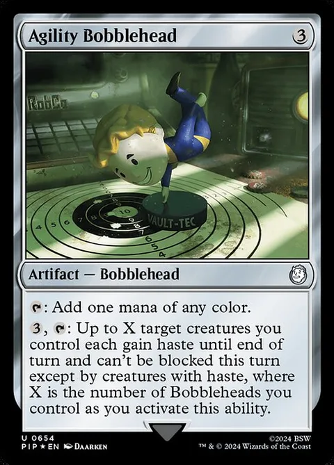 Agility Bobblehead, carte 654 de Fallout