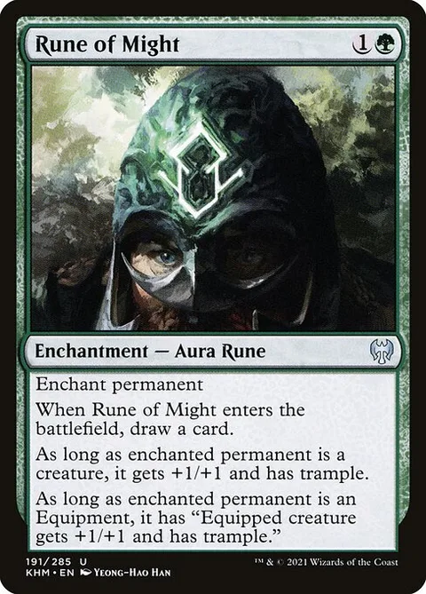 Rune of Might, card 191 from Kaldheim
