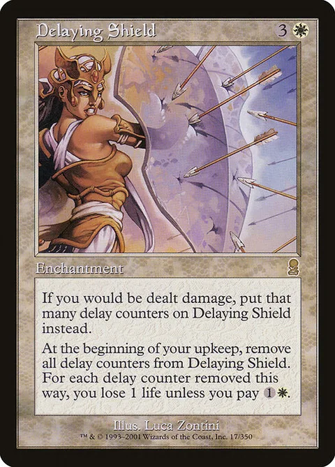 Delaying Shield, card 17 from Odyssey