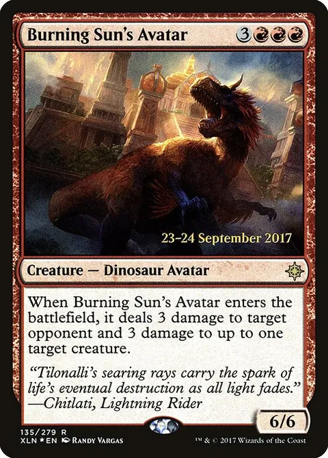 Burning Sun's Avatar, carte 135s de Ixalan Promos