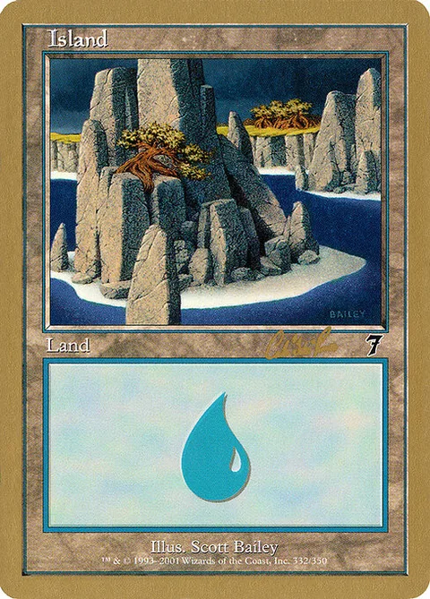Island, card cr332 from World Championship Decks 2002