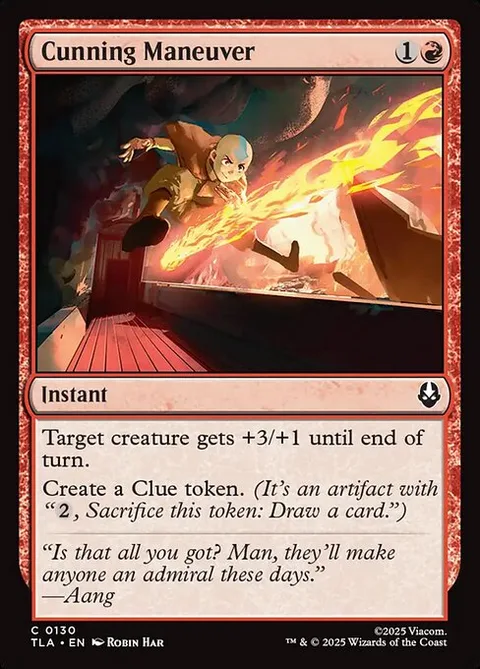 Cunning Maneuver, carte 130 de Avatar: The Last Airbender