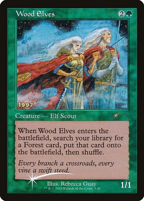 Wood Elves, card 5 from 30th Anniversary Play Promos