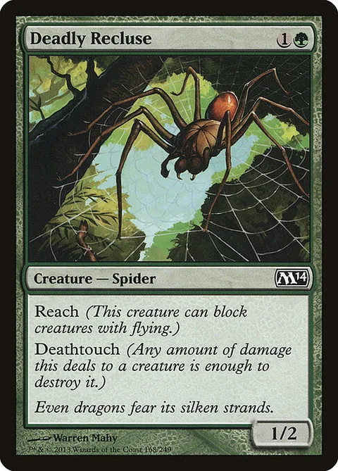 Deadly Recluse, card 168 from Magic 2014
