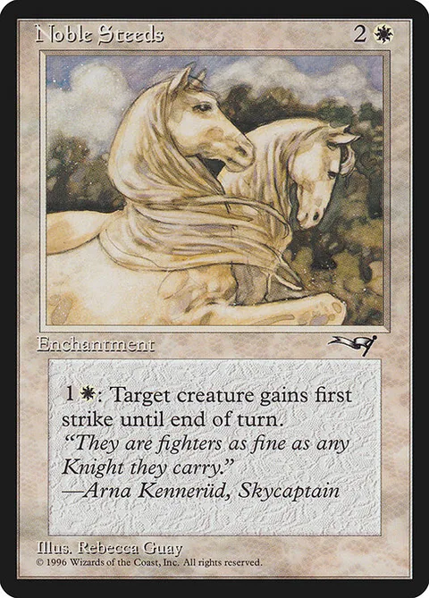 Noble Steeds, card 11b from Alliances