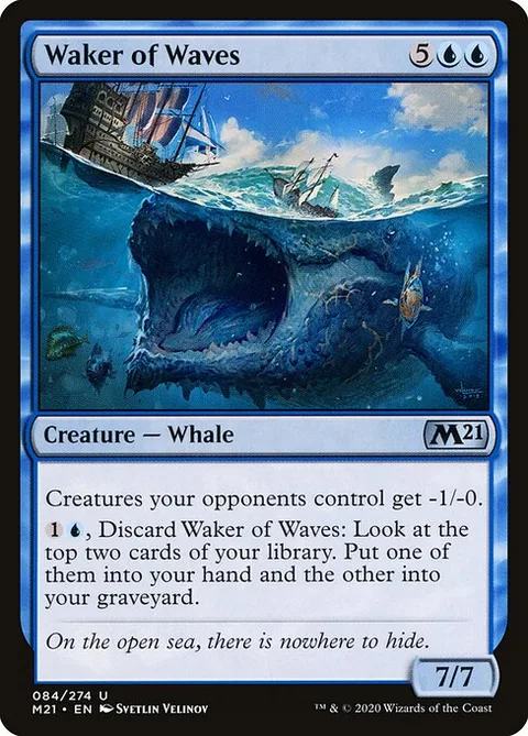 Waker of Waves, card 84 from Core Set 2021
