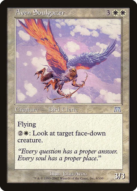Aven Soulgazer, card 8 from Onslaught