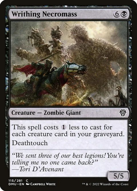 Writhing Necromass, carte 115 de Dominaria United