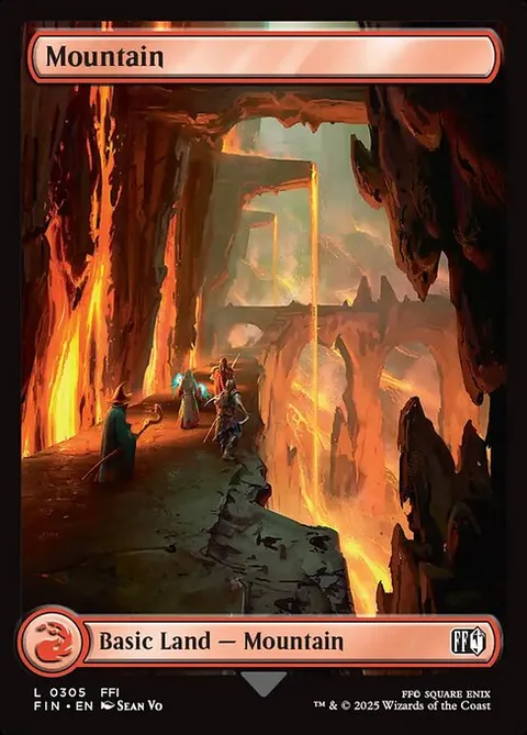 Mountain, card 305 from Final Fantasy