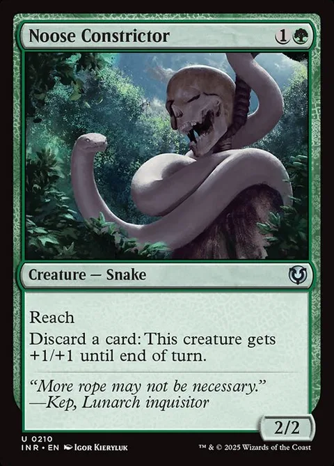 Noose Constrictor, card 210 from Innistrad Remastered