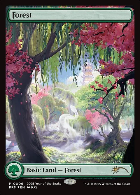 Forest, card 6 from Year of the Snake 2025