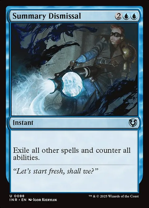 Summary Dismissal, card 88 from Innistrad Remastered