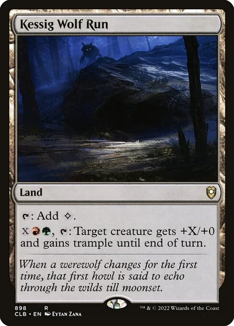 Kessig Wolf Run, card 898 from Commander Legends: Battle for Baldur's Gate