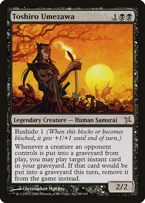 Toshiro Umezawa, carte 89 de Betrayers of Kamigawa