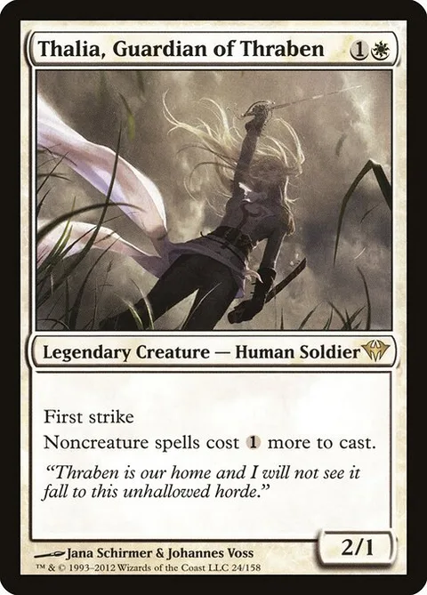 Thalia, Guardian of Thraben, card 24 from Dark Ascension