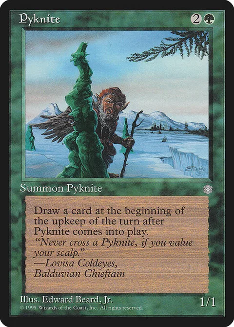 Pyknite, card 258 from Ice Age