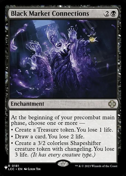 Black Market Connections, card LCC-181 from The List