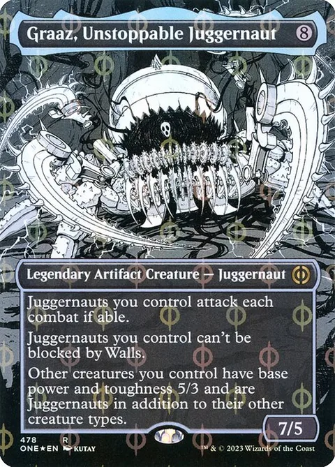 Graaz, Unstoppable Juggernaut, card 478 from Phyrexia: All Will Be One