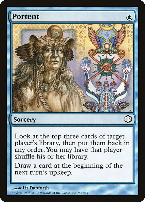 Portent, card 90 from Coldsnap Theme Decks