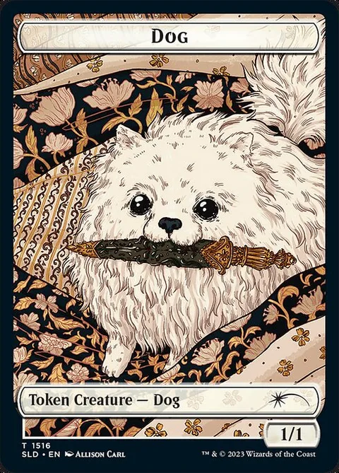 Dog, card 1516 from Secret Lair Drop