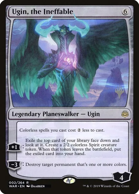 Ugin, the Ineffable, carte 2p de War of the Spark Promos