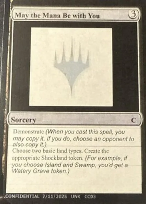 May the Mana Be with You, card CC03 from Unknown Event