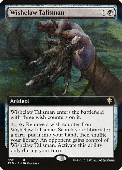 Wishclaw Talisman, card 357 from Throne of Eldraine