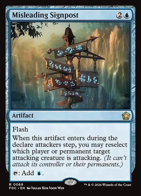Misleading Signpost, card 69 from Foundations Commander