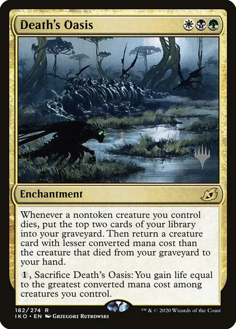 Death's Oasis, card 182p from Ikoria: Lair of Behemoths Promos