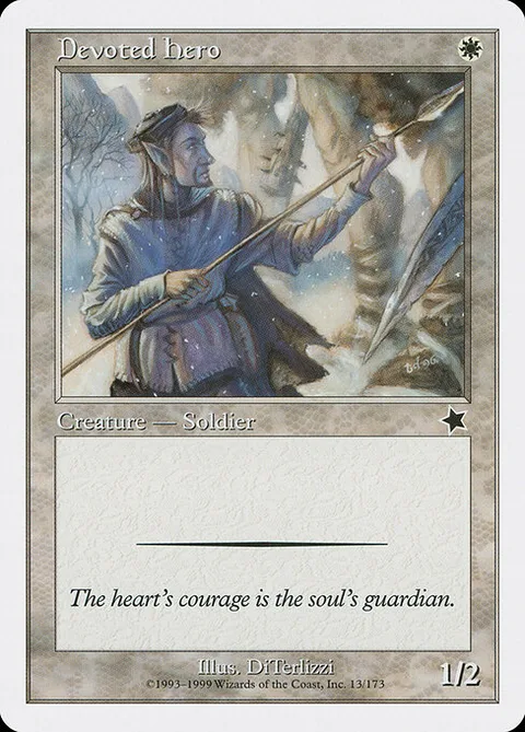 Devoted Hero, card 13 from Starter 1999
