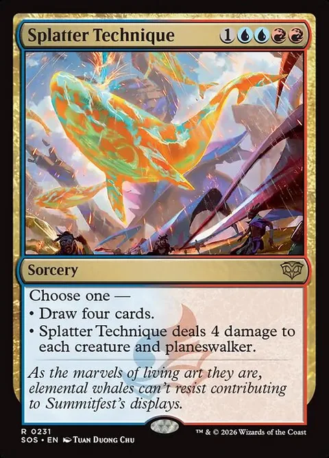 Splatter Technique, carte 231 de Secrets of Strixhaven