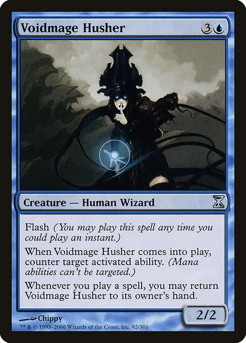Voidmage Husher, card 92 from Time Spiral