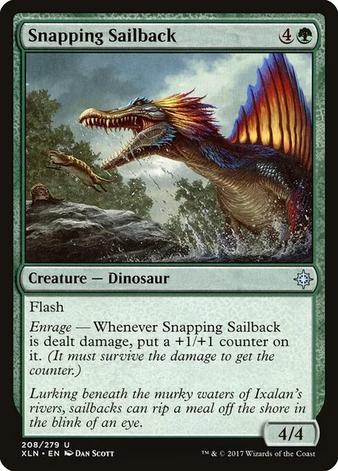 Snapping Sailback, card 208 from Ixalan