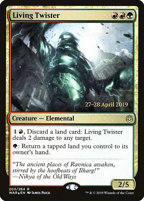 Living Twister, card 203s from War of the Spark Promos