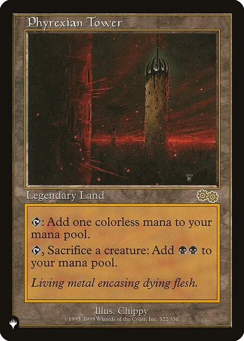 Phyrexian Tower, card USG-322 from The List